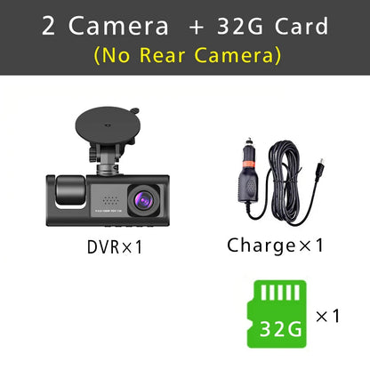 3 Channel Dash Cam HD 1080P 3-Lens Inside Vehicle  Car DVR Three Way Camera DVRs Recorder Video Registrator Dashcam Camcorder Road Master Precision Auto