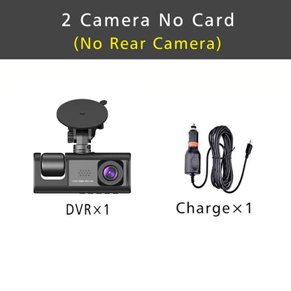 3 Channel Dash Cam HD 1080P 3-Lens Inside Vehicle  Car DVR Three Way Camera DVRs Recorder Video Registrator Dashcam Camcorder Road Master Precision Auto